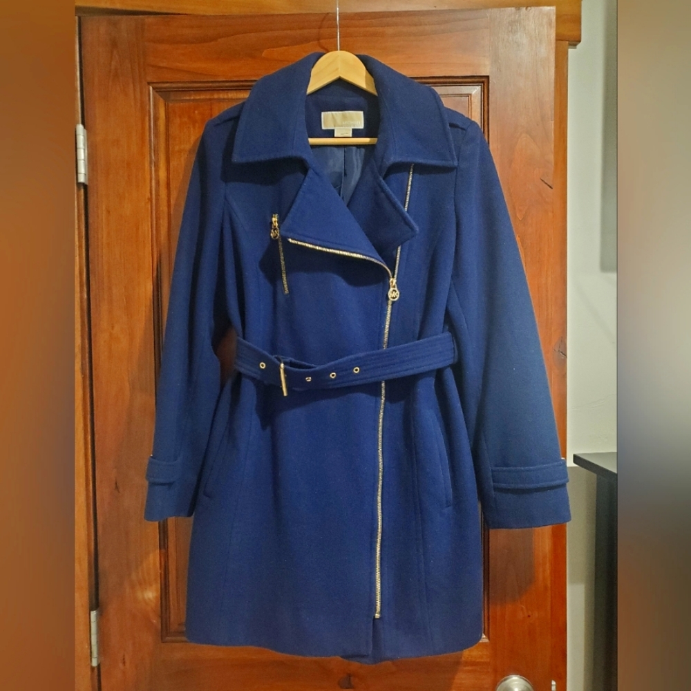 Michael Kors Size 10 Navy Dressy Winter Coat